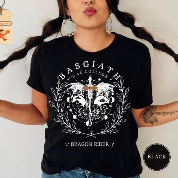 Basgiath War College Book Dragon Rider Fantasy - Adult & Kids T-Shirts, Sweatshirts & Hoodies apparel design preview 1