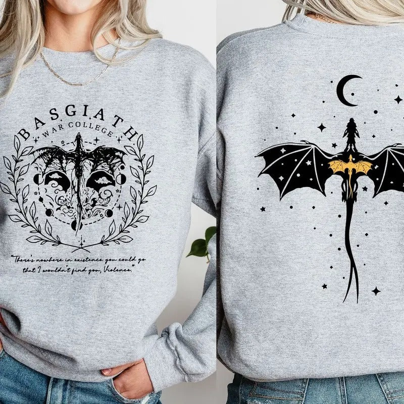 Basgiath War College Double Sided Fourth Wing Riders - Adult & Kids T-Shirts, Sweatshirts & Hoodies apparel design preview 1