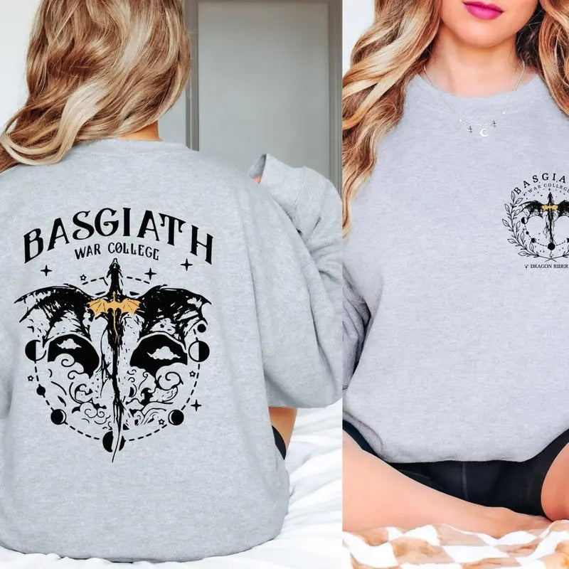 Basgiath War College Double Sided Fourth Wing Riders - Adult & Kids T-Shirts, Sweatshirts & Hoodies apparel design preview 1