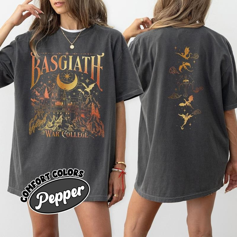 Basgiath War College Vintage Dragon Rider Fourth Wing - Adult & Kids T-Shirts, Sweatshirts & Hoodies apparel design preview 1