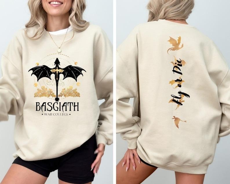 Basgiath War College Dragon Rider Violet Sorrengail - Adult & Kids T-Shirts, Sweatshirts & Hoodies apparel design preview 1