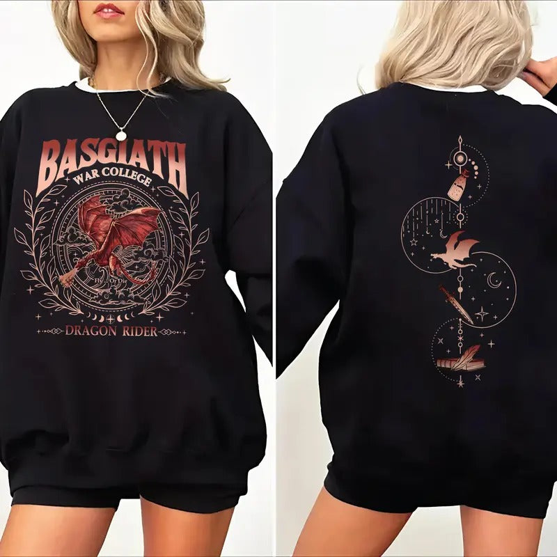 Basgiath War College Booktok Vintage Fourth Wing - Adult & Kids T-Shirts, Sweatshirts & Hoodies apparel design preview 1