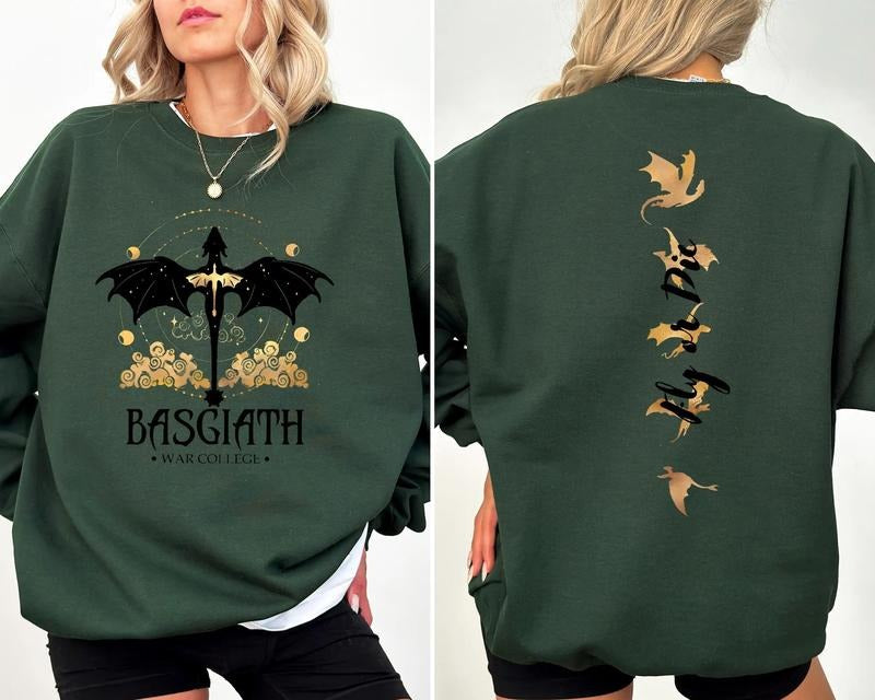 Basgiath War College Dragon Rider Fourth Wing Violet - Adult & Kids T-Shirts, Sweatshirts & Hoodies apparel design preview 1
