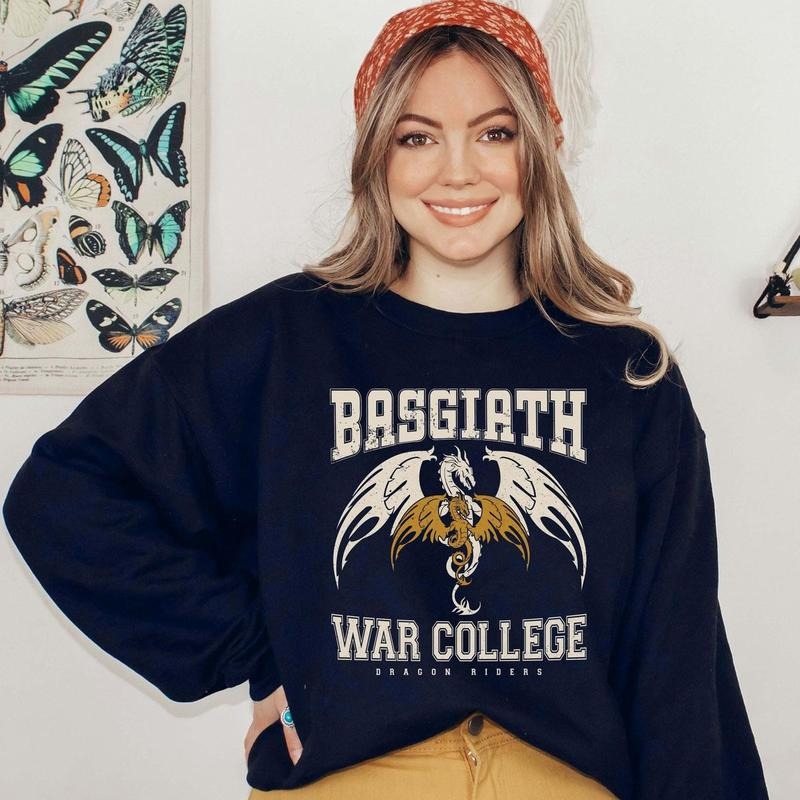 Basgiath War College Fourth Wing Dragon Rider Fan - Adult & Kids T-Shirts, Sweatshirts & Hoodies apparel design preview 1