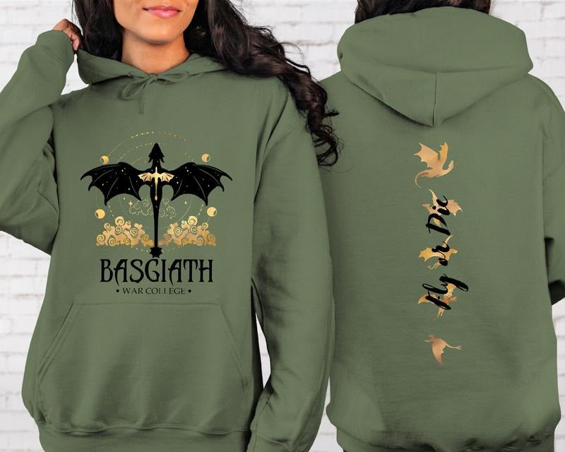 Basgiath War College Fourth Wing Dragon Rider Violet - Adult & Kids T-Shirts, Sweatshirts & Hoodies apparel design preview 1