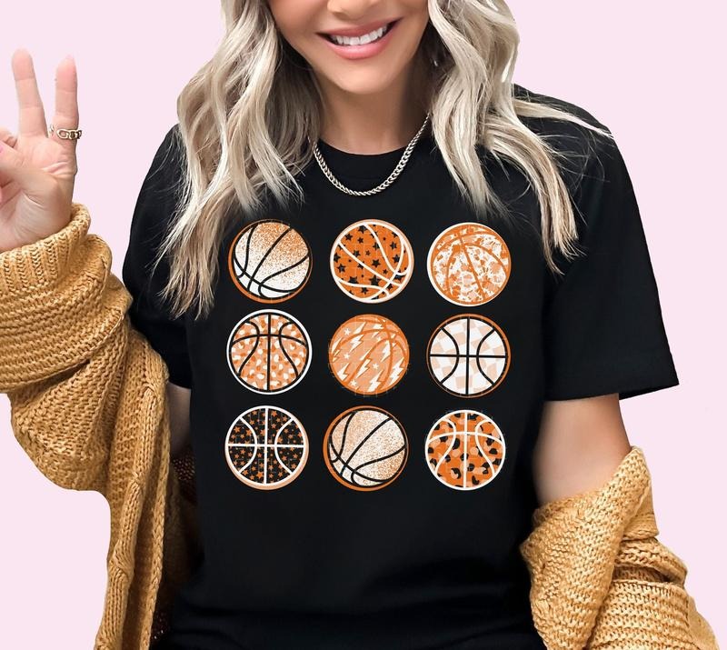 Basketball Basketballs Game Day Her Mom Plus Size - Adult & Kids T-Shirts, Sweatshirts & Hoodies apparel design preview 1