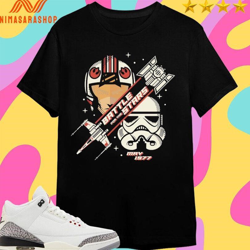 Battle For The Stars May 1977 - Adult & Kids T-Shirts, Sweatshirts & Hoodies apparel design preview 1