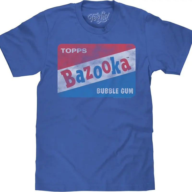 Bazooka Bubble Gum Big Tall Blue - Adult & Kids T-Shirts, Sweatshirts & Hoodies apparel design preview 1
