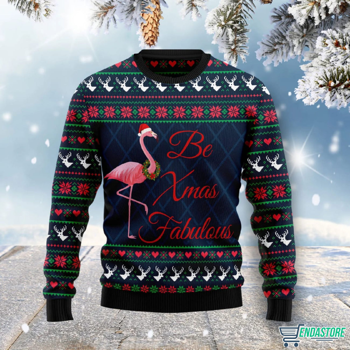 Be Xmas Fabulous 3D Ugly Christmas Sweater - Holiday Gift product image