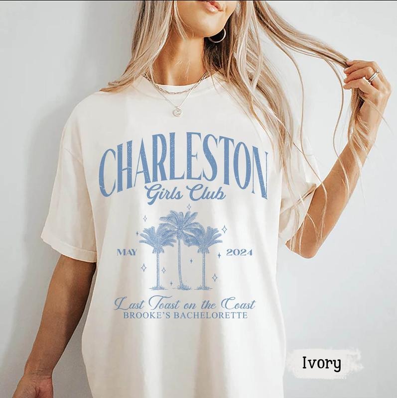 Beach Bachelorette Party Luxury Charleston Club Last - Adult & Kids T-Shirts, Sweatshirts & Hoodies apparel design preview 1
