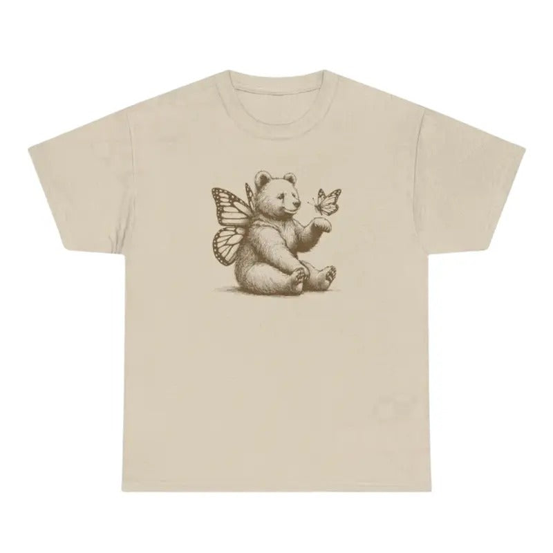 Bear Butterfly Wings Vintage Retro 90s Butterly Funny - Adult & Kids T-Shirts, Sweatshirts & Hoodies apparel design preview 1