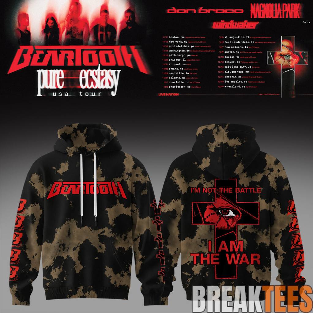 Beartooth Pure Ecstasy Tour 2026 - Adult & Kids T-Shirts, Sweatshirts & Hoodies apparel design preview 1