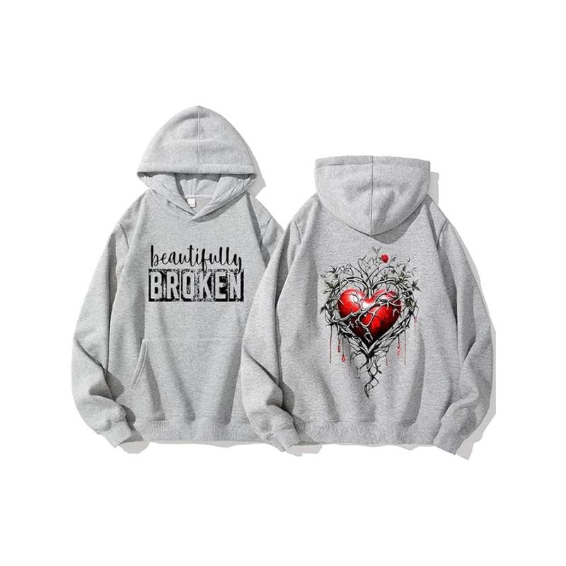 Beautifully Broken Casual Street Fleece Fabric - Adult & Kids T-Shirts, Sweatshirts & Hoodies apparel design preview 1