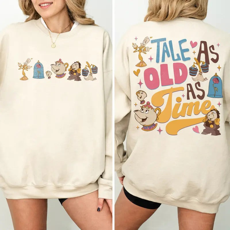 Beauty Beast Friends Belle Princess Tale As Old Time - Adult & Kids T-Shirts, Sweatshirts & Hoodies apparel design preview 1