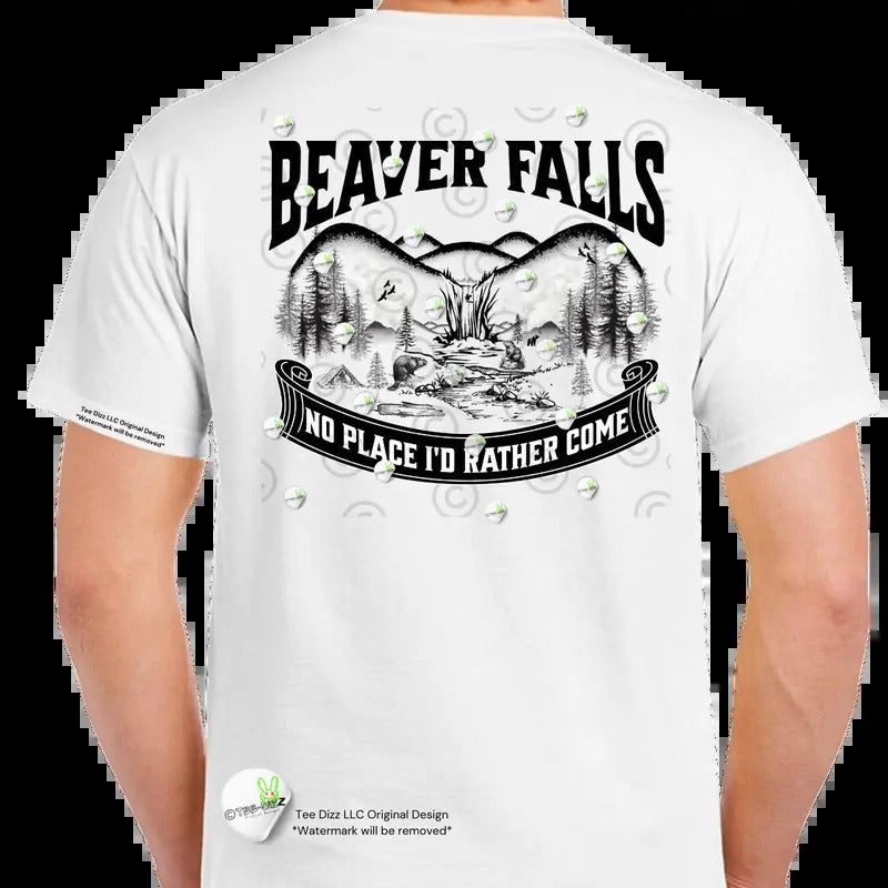 Beaver Falls Funny Humorous Menswear Print Top Casual - Adult & Kids T-Shirts, Sweatshirts & Hoodies apparel design preview 1