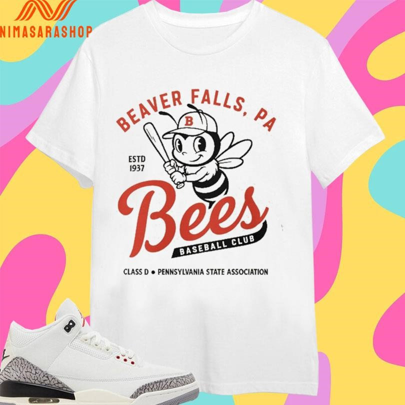 Beaver Falls Bees Baseball Club Estd 1937 Class D - Adult & Kids T-Shirts, Sweatshirts & Hoodies apparel design preview 1