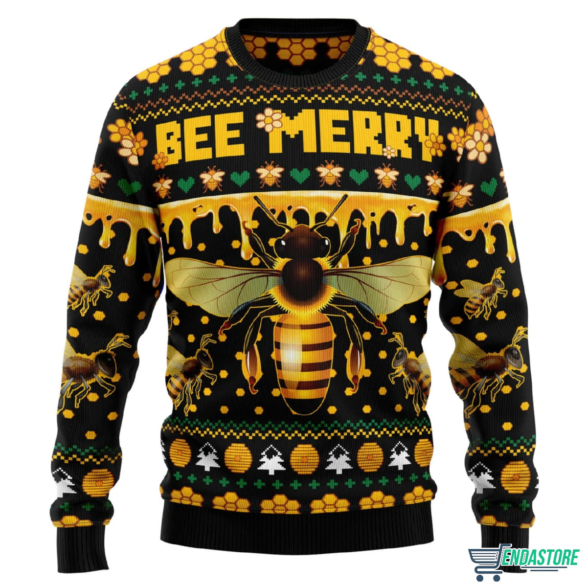 Bee Merry 3D Ugly Christmas Sweater - Holiday Gift product image
