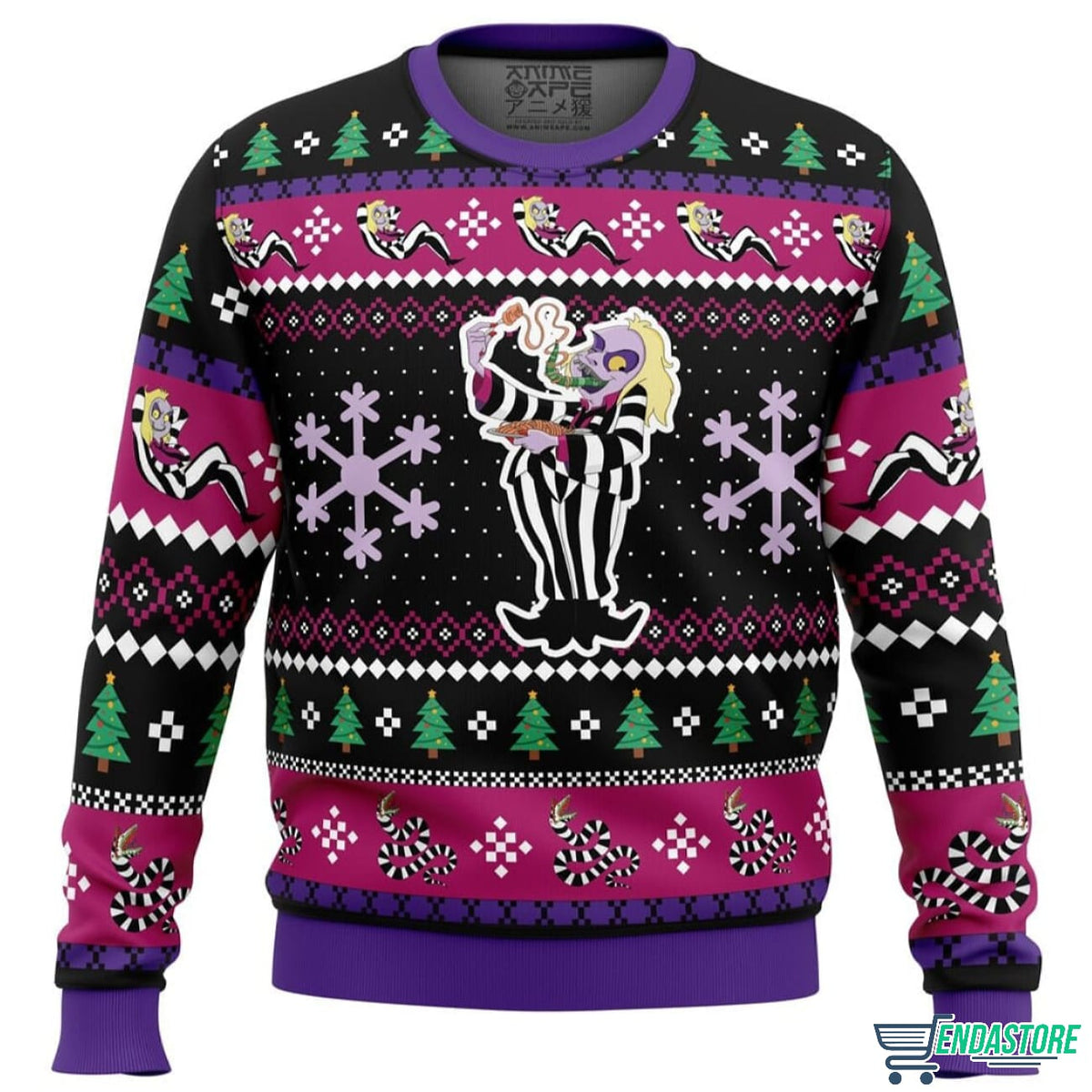 Beetleguise Beetlejuice 3D Ugly Christmas Sweater - Holiday Gift product image