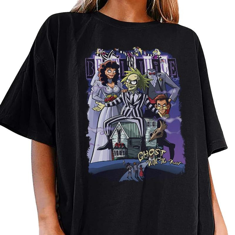 Beetlejuice 1988 Movie Vintage Halloween Horror Party - Adult & Kids T-Shirts, Sweatshirts & Hoodies apparel design preview 1