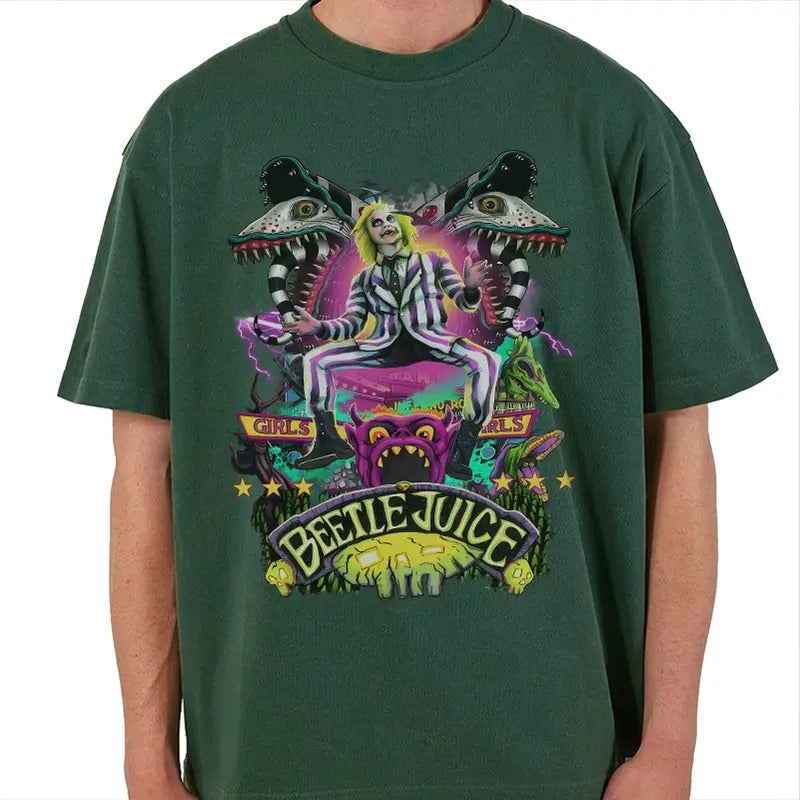Beetlejuice 1988 Movie Vintage Horror - Adult & Kids T-Shirts, Sweatshirts & Hoodies apparel design preview 1