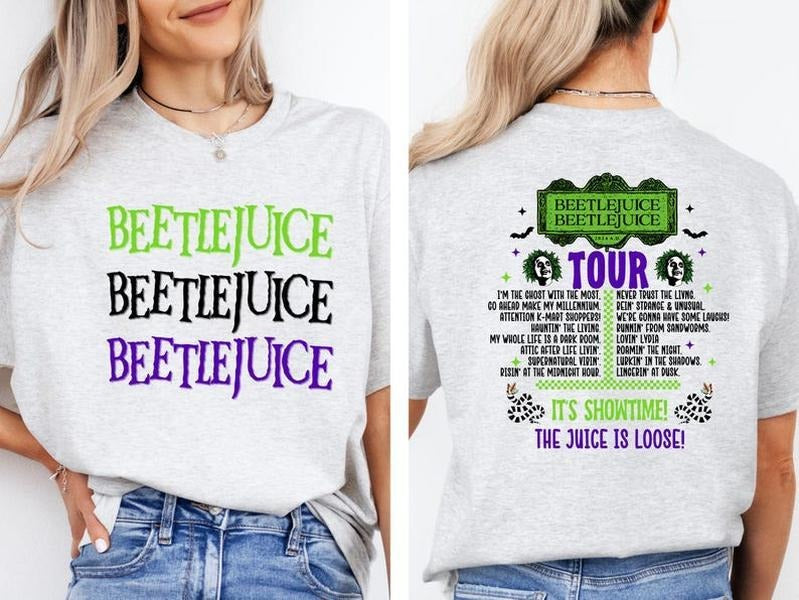 Beetlejuice Tour Ghost Most Movie Halloween Spooky - Adult & Kids T-Shirts, Sweatshirts & Hoodies apparel design preview 1