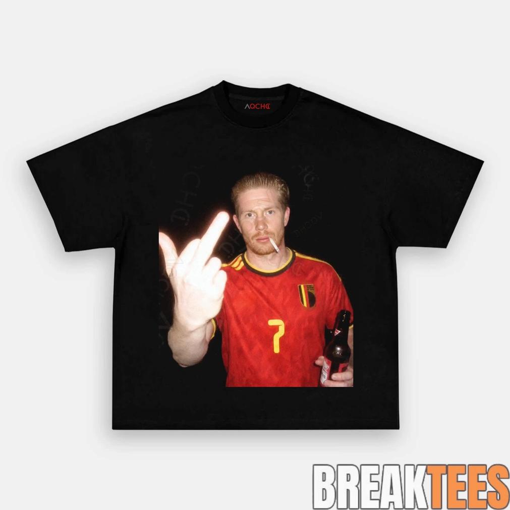 Belgium Football Team Kevin De Bruyne Drunk - Adult & Kids T-Shirts, Sweatshirts & Hoodies apparel design preview 1