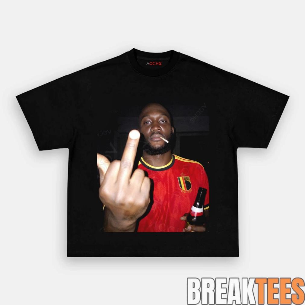 Belgium Football Team Lukaku Drunk Smoke - Adult & Kids T-Shirts, Sweatshirts & Hoodies apparel design preview 1