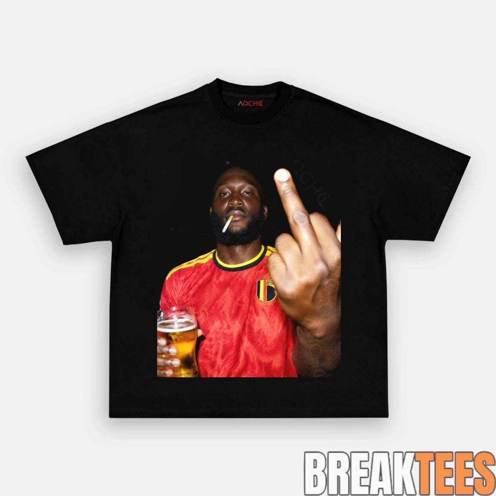 Belgium Football Team Lukaku Drunk - Adult & Kids T-Shirts, Sweatshirts & Hoodies apparel design preview 1
