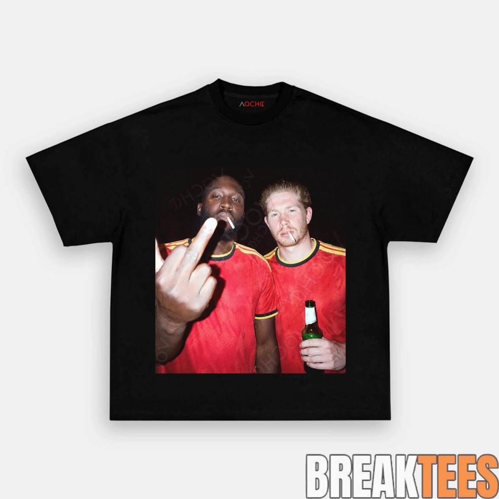 Belgium Football Team Lukaku x De Bruyne Drunk - Adult & Kids T-Shirts, Sweatshirts & Hoodies apparel design preview 1