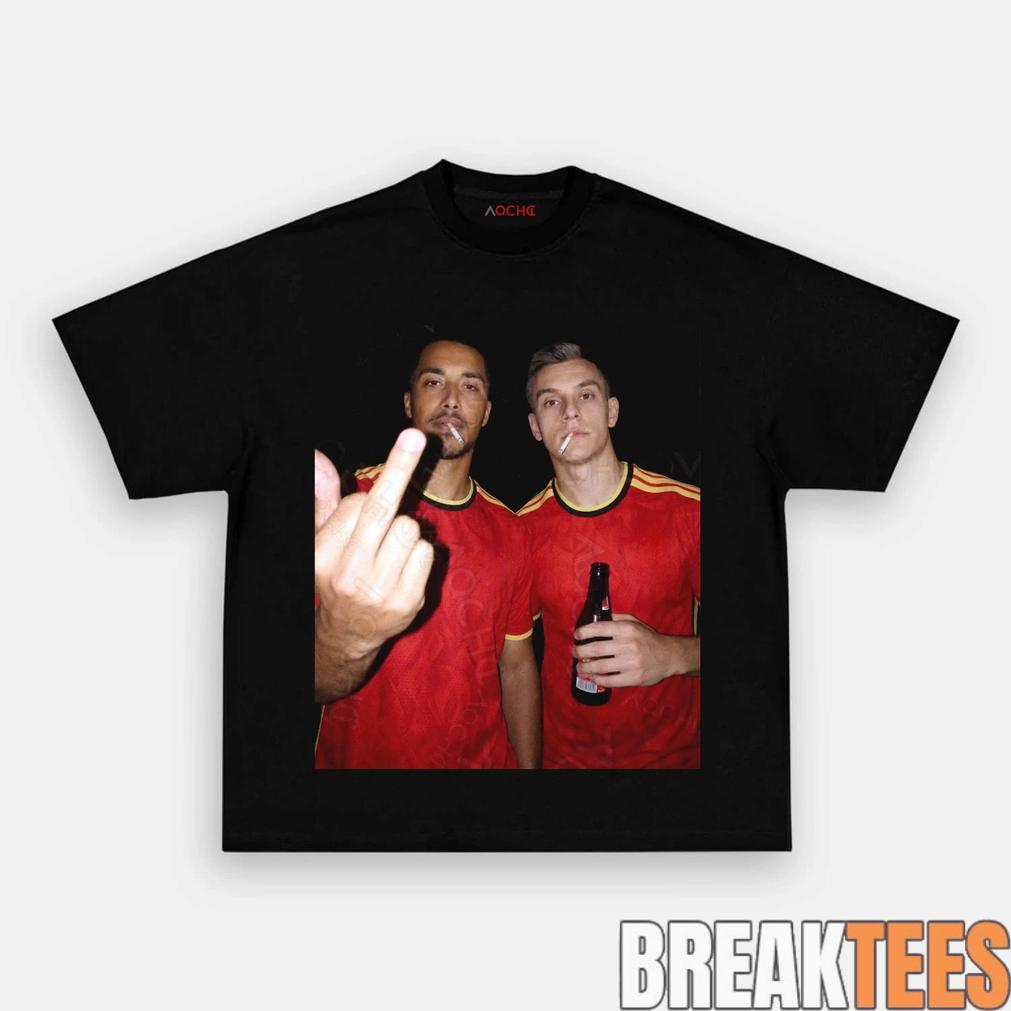 Belgium Football Team Trossard x Tielemans Drunk - Adult & Kids T-Shirts, Sweatshirts & Hoodies apparel design preview 1