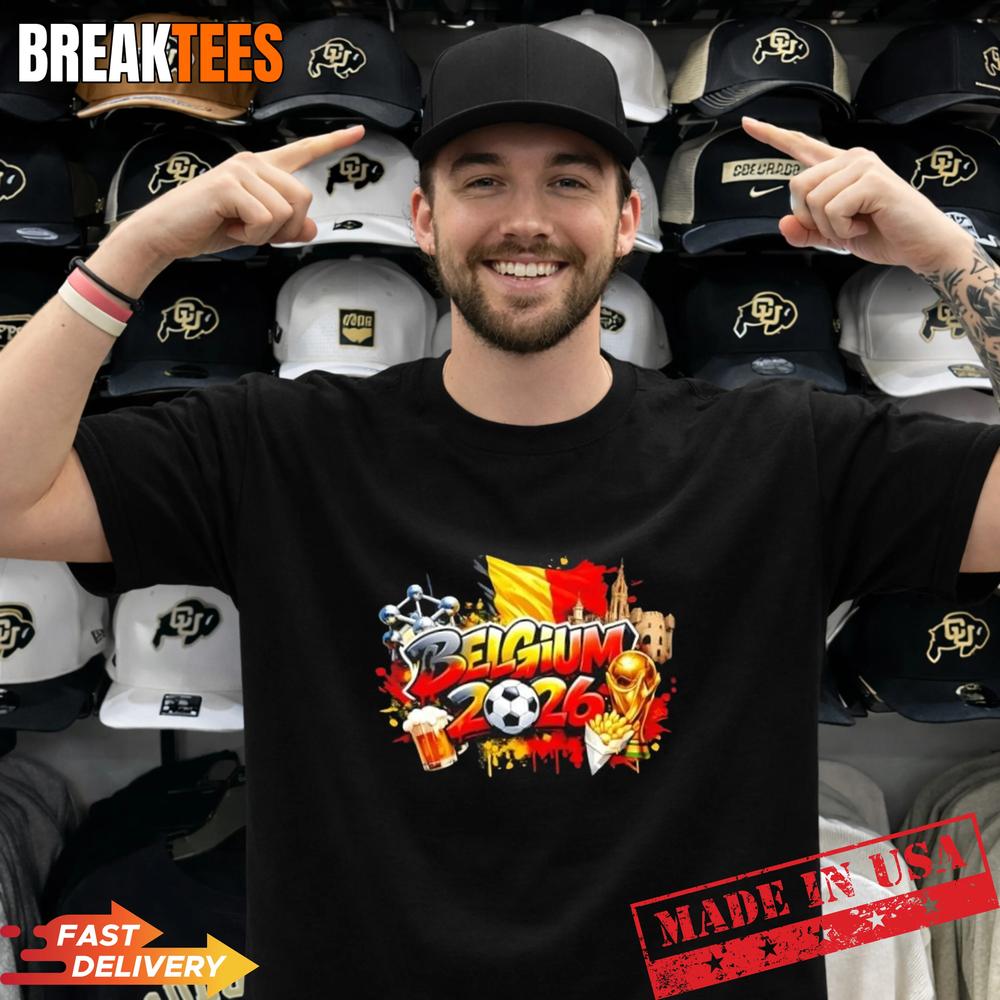 Belgium North America Soccer Tournament 2026 - Adult & Kids T-Shirts, Sweatshirts & Hoodies apparel design preview 1