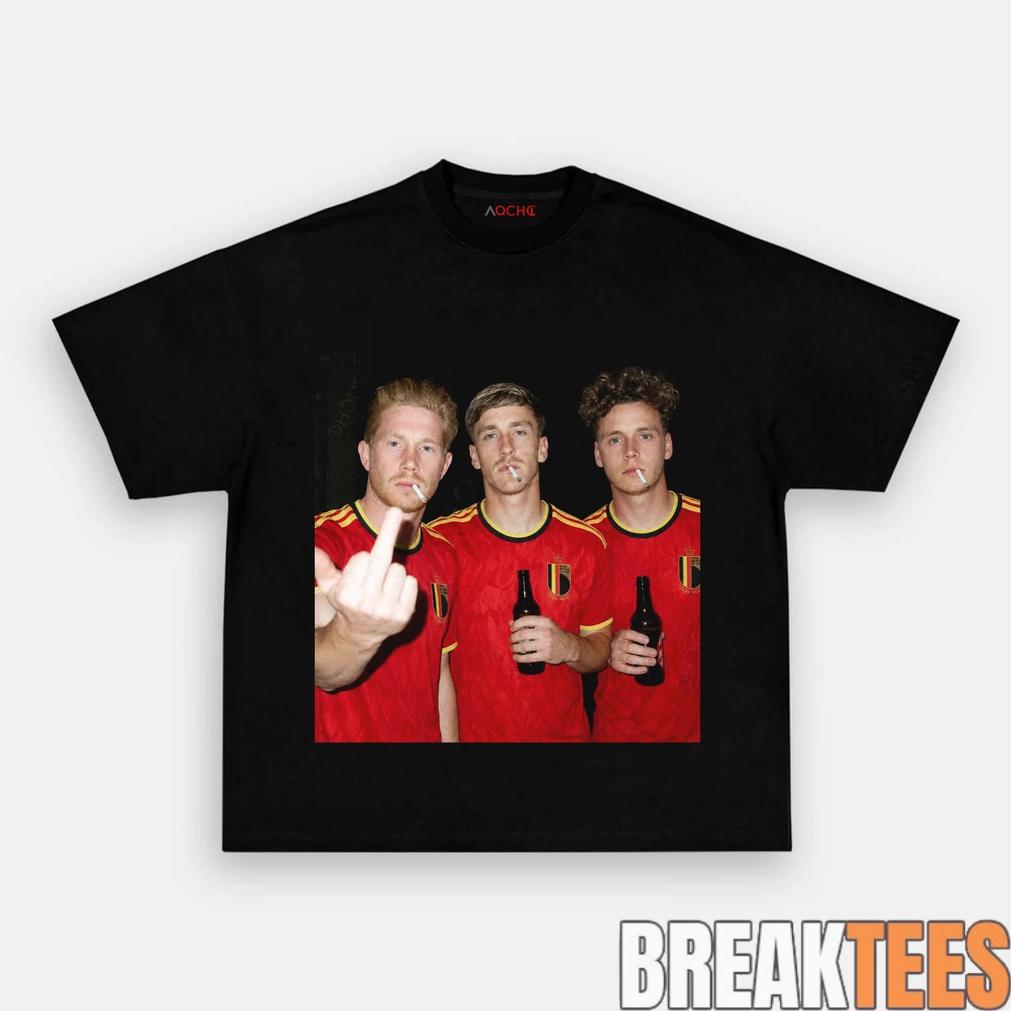 Belgium Trio Drunk Smoke - Adult & Kids T-Shirts, Sweatshirts & Hoodies apparel design preview 1