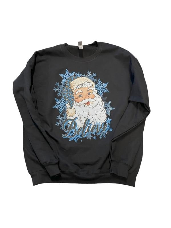 Believe Santa - Adult & Kids T-Shirts, Sweatshirts & Hoodies apparel design preview 1