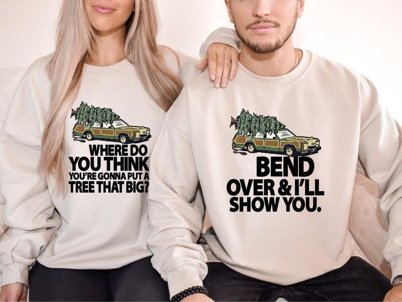 Bend Over I'Ll Show You Matching Couple Griswold - Adult & Kids T-Shirts, Sweatshirts & Hoodies apparel design preview 1