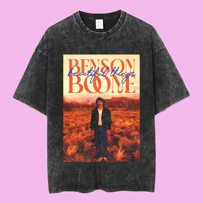 Benson Boone Things Sunset Album Cover Indie Pop - Adult & Kids T-Shirts, Sweatshirts & Hoodies apparel design preview 1