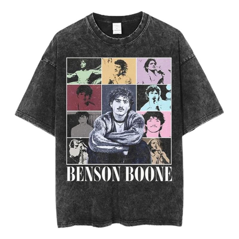 Benson Boone Pop Art Collage Color Block Concert - Adult & Kids T-Shirts, Sweatshirts & Hoodies apparel design preview 1