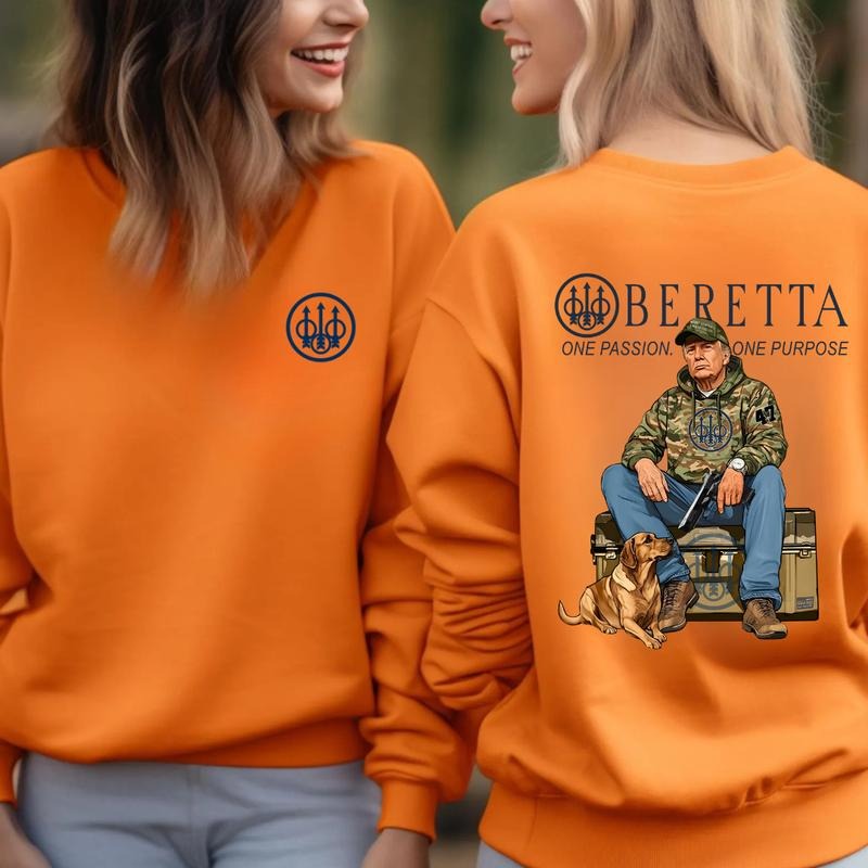 Beretta Trump Hunting Top Menswear Gun Lover Tactical - Adult & Kids T-Shirts, Sweatshirts & Hoodies apparel design preview 1