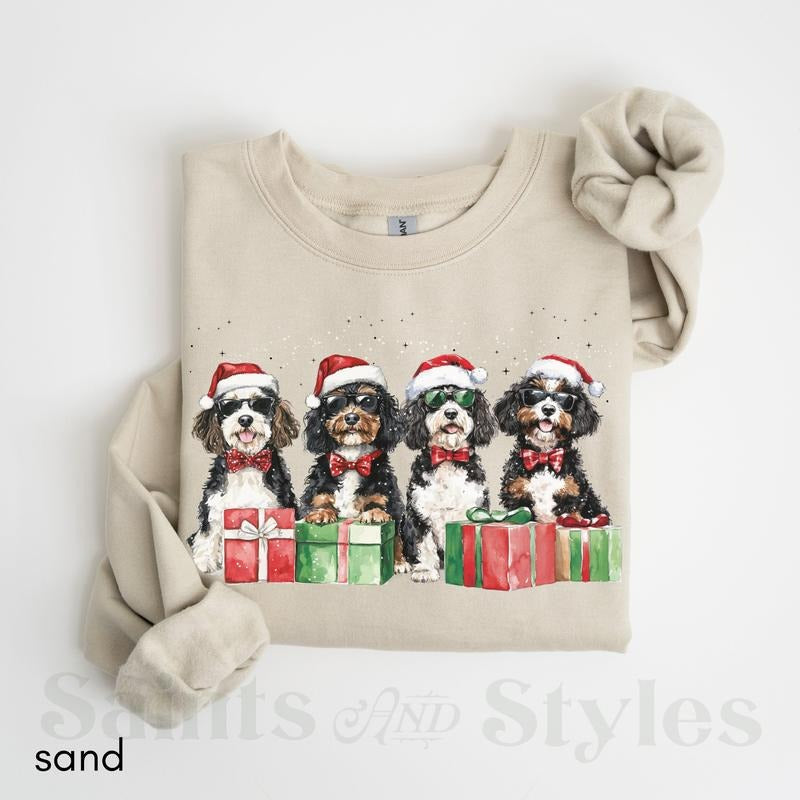 Bernedoodle Doodle Mom Dad Pet Parent Dog Funny - Adult & Kids T-Shirts, Sweatshirts & Hoodies apparel design preview 1
