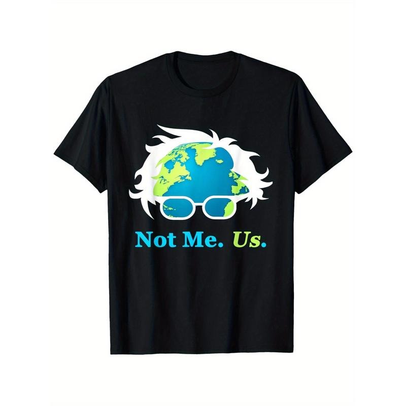 Bernie Sanders Earth Day 2020 "Not Me Us" 100% Cotton - Adult & Kids T-Shirts, Sweatshirts & Hoodies apparel design preview 1