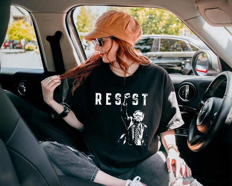 Bernie Sanders Resist Mood - Adult & Kids T-Shirts, Sweatshirts & Hoodies apparel design preview 1