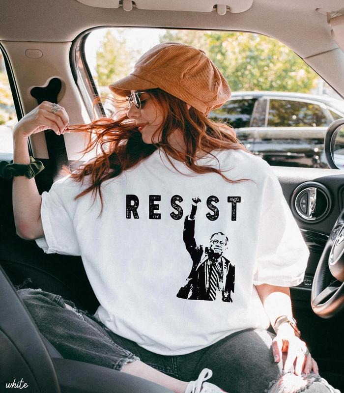 Bernie Sanders Resist Mood Fight Oligarchy Tour - Adult & Kids T-Shirts, Sweatshirts & Hoodies apparel design preview 1