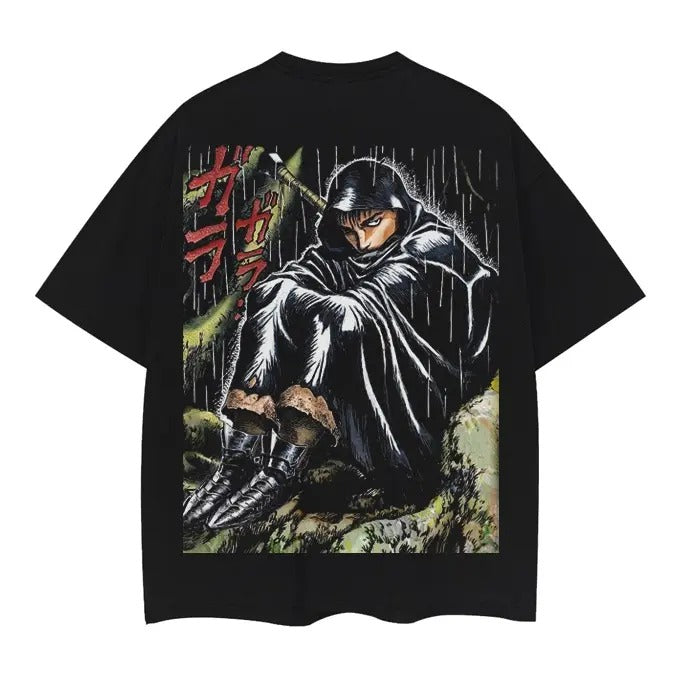 Berserk "Cloaked Guts" Heavyweight Vintage 100% - Adult & Kids T-Shirts, Sweatshirts & Hoodies apparel design preview 1