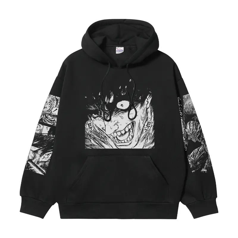 Berserk "Guts' Fury" Heavyweight Vintage Cotton Blend - Adult & Kids T-Shirts, Sweatshirts & Hoodies apparel design preview 1