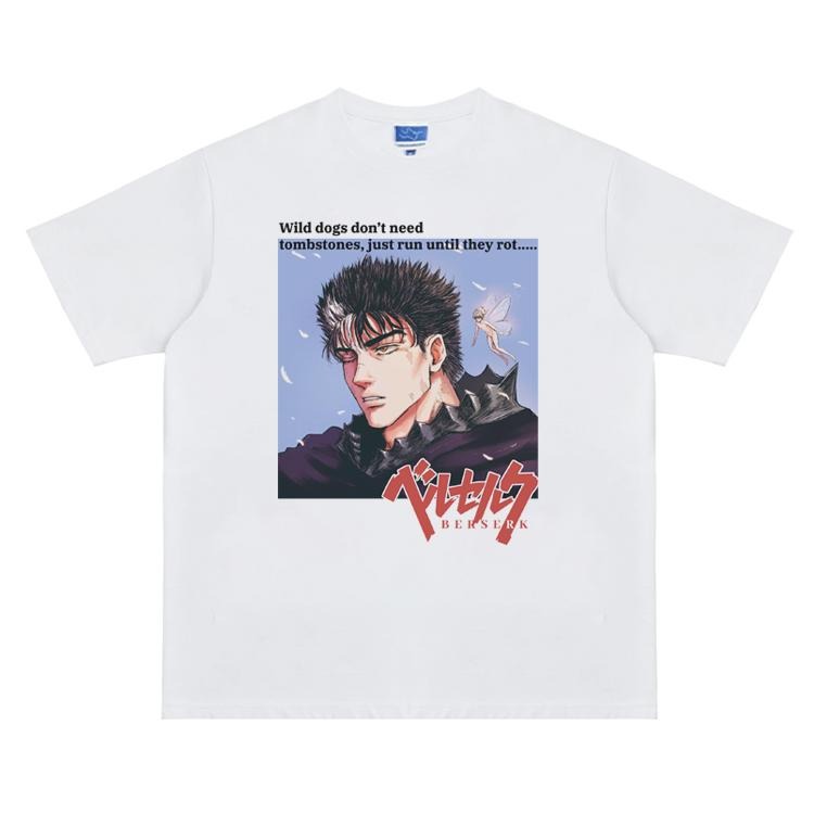 Berserk "Guts' Journey" Vintage Anime 100% Cotton - Adult & Kids T-Shirts, Sweatshirts & Hoodies apparel design preview 1