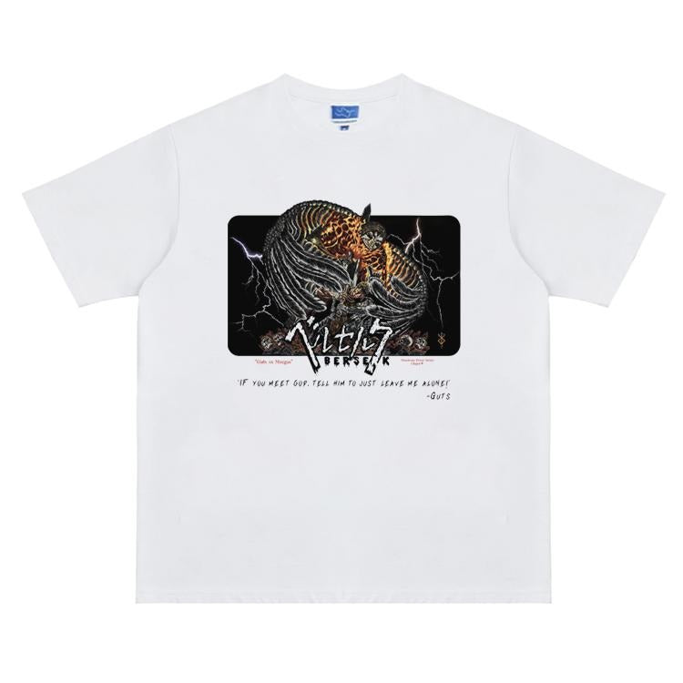 Berserk "Slaying Monsters" Heavyweight Vintage 100% - Adult & Kids T-Shirts, Sweatshirts & Hoodies apparel design preview 1