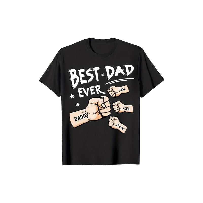Best Dad Ever Personalized Daughter 100% Cotton - Adult & Kids T-Shirts, Sweatshirts & Hoodies apparel design preview 1