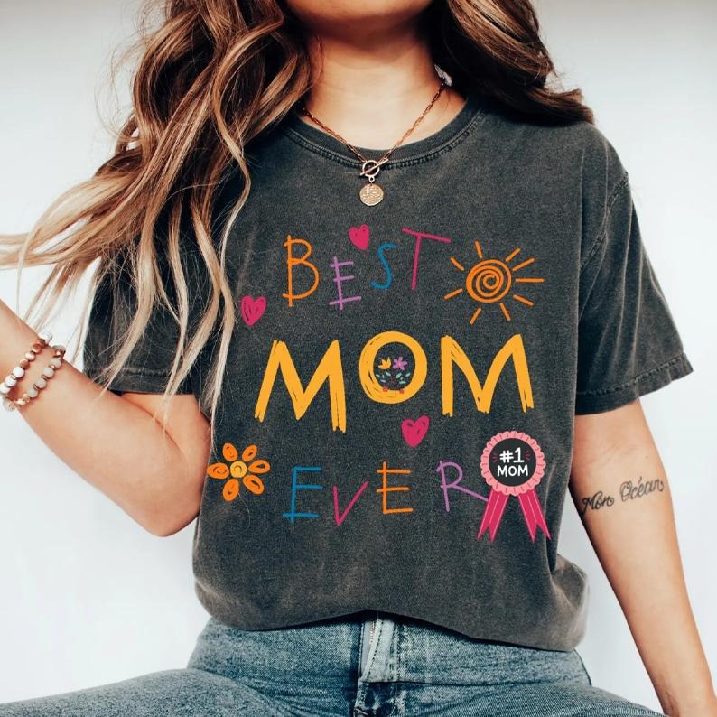 Best Mom Ever Funny Cute Mama Vintage Cool Club - Adult & Kids T-Shirts, Sweatshirts & Hoodies apparel design preview 1
