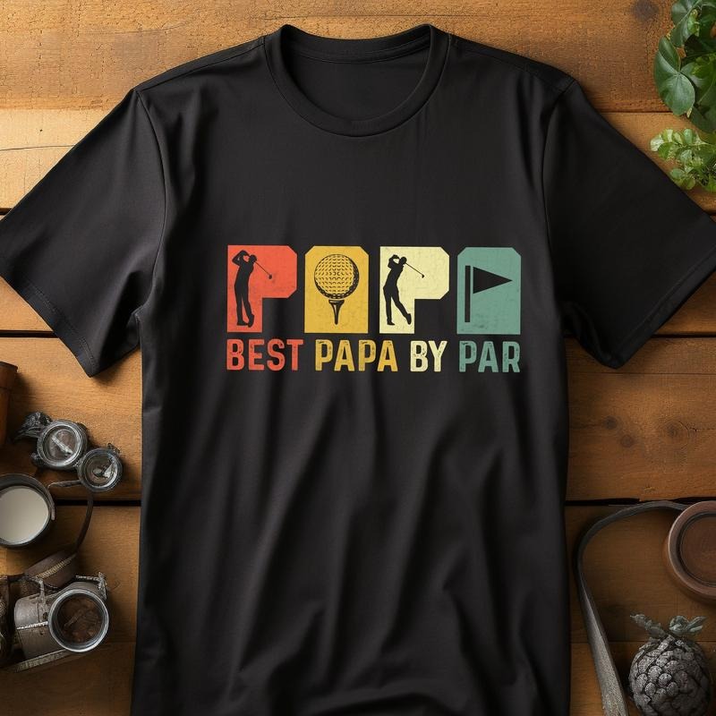Best Papa Par Grandfather Golf Grandpa - Adult & Kids T-Shirts, Sweatshirts & Hoodies apparel design preview 1