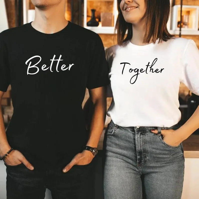 Better Together Couple Cotton Fabric Casual - Adult & Kids T-Shirts, Sweatshirts & Hoodies apparel design preview 1