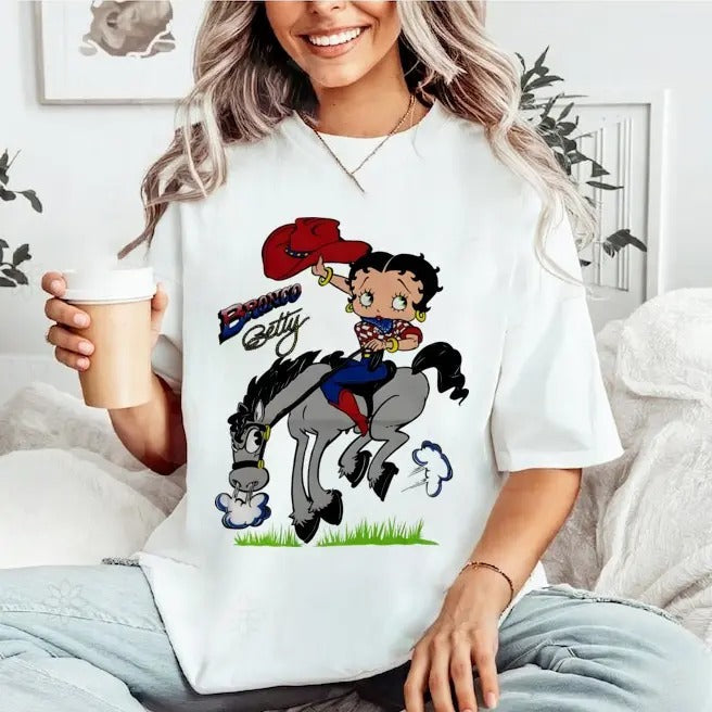 Betty Boop Cowboys Funny Fan - Adult & Kids T-Shirts, Sweatshirts & Hoodies apparel design preview 1
